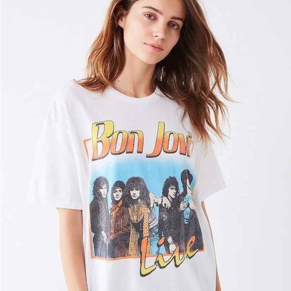 NWOT Bon Jovi Junk Food Graphic Tee